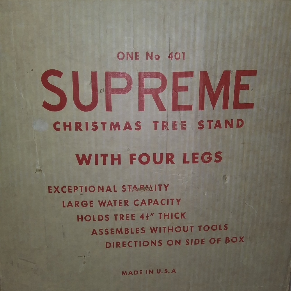 Vtg. Metal Christmas Tree Stand